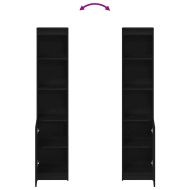 Висока дъска Черен дъб 37,5x35x180 см инженерно дърво