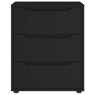 Шкаф "VISNES" Черен 60x40x73 cm Инженерна дървесина