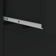 Шкаф "VISNES" Черен 60x40x73 cm Инженерна дървесина