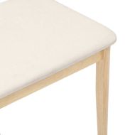 Трапезни столове с възглавници 2 бр Естествено масивно дърво