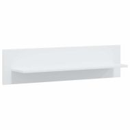 5 броя ТВ шкафове с LED осветление Мат бяло инженерно дърво