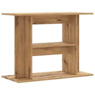 Стойка за аквариум, дъб, 80x35x60 см, инженерно дърво