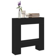 Облицовка за камина, Черен дъб, 81x18x82 см, инженерно дърво