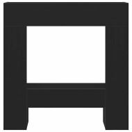 Облицовка за камина, Черен дъб, 81x18x82 см, инженерно дърво