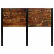 табла за глава 140 cm масивна дървесина и желязо