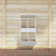 Кутия за гнездене на пилета с 4 отделения, галванизиран