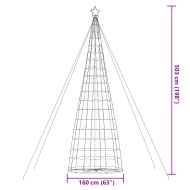 LED коледна елха 1534 светодиода синьо 500 см
