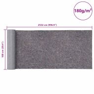 Неплъзгаща се поларна материя за художници 25 м 180g/m² Grey
