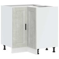 Кухненски ъглов шкаф Porto, бетонно сив, инженерно дърво