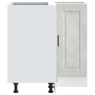 Кухненски ъглов шкаф Porto, бетонно сив, инженерно дърво