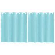 Пердета от воал с втулки, 2 бр, тюркоаз