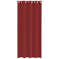 Пердета от воал с втулки, 2 бр, виненочервено