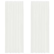 Пердета от воал с примки, 2 бр, оранжево, 140x260 см