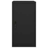 Шкаф за екипировка за езда, черен, 53x53x105 см, стомана