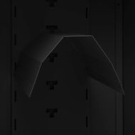 Шкаф за екипировка за езда, черен, 53x53x105 см, стомана