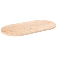 Плот за маса 100x50x2,5 см, масивна дървесина, бор, овален
