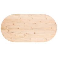 Плот за маса 100x50x2,5 см, масивна дървесина, бор, овален