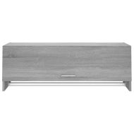 Гардероб, сив сонома, 100x32,5x35 см, инженерно дърво