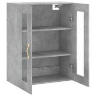 Стенен шкаф бетонно сив 69,5x34x90 см