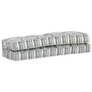 Палетна възглавница за диван, сива, текстил, пачуърк