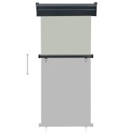 Вертикална тента за балкон, 85x250 см, сива