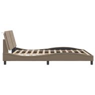 Рамка за легло с LED без матрак Zadar, капучино, 160x200 cм