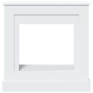 Облицовка за камина, бяла, 90x30x90 см, инженерно дърво
