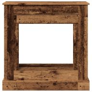Облицовка за камина, старо дърво, 90x30x90 см, инженерно дърво