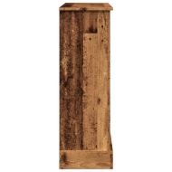 Облицовка за камина, старо дърво, 90x30x90 см, инженерно дърво