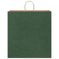Хартиени торбички 250 бр с дръжки зелени 45x17x48 см
