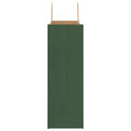 Хартиени торбички 250 бр с дръжки зелени 45x17x48 см