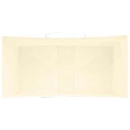 Хартиени торбички 250 бр с дръжки жълти 32x17x25 см