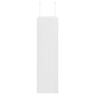Хартиени торбички 250 бр с дръжки бели 32x12x42 см