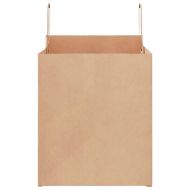 Хартиени торбички 250 бр с дръжки кафяви 32x22x24 см
