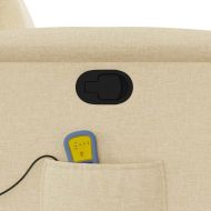 Масажен наклоняем стол, кремав, текстил