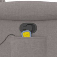 Масажен наклоняем стол, таупе, текстил