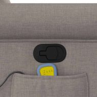 Масажен наклоняем стол, таупе, текстил