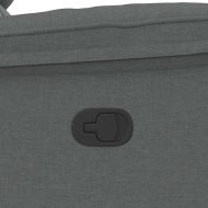 Реклайнер, тъмносив, текстил