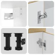 Комплект кухненски шкафове с 8 части "Lucca", дъб сонома, инженерно дърво