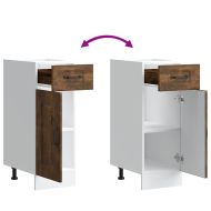 Кухненски шкаф, "Kalmar", опушен дъб, инженерно дърво