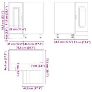 Кухненски ъглов шкаф, "Kalmar", дъб сонома, инженерно дърво