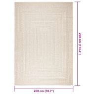 Килим "ZIZUR", 200x290 см, визия юта, за закрито и открито