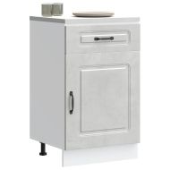 Кухненски шкаф, "Kalmar", бетонно сив, инженерно дърво