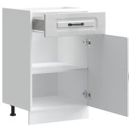 Кухненски шкаф, "Kalmar", бетонно сив, инженерно дърво