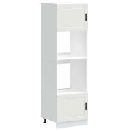 Шкафове за фурна 2 бр Porto, бели, инженерно дърво