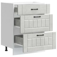 Кухненски шкаф Lucca, бетонно сив, инженерно дърво