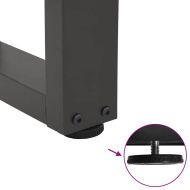 Крака за масичка за кафе, V-образна, 2 бр., антрацит, 30x(30-31,3) см, стомана