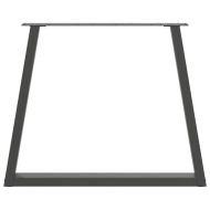 Крака за трапезна маса, V-образни, 3 бр., антрацит, 70x(72-73,3) см, стомана