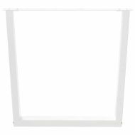 Крака за трапезна маса, V-образни, 2 бр., бели, 80x(72-73,3) см, стомана