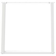 Крака за трапезна маса, U-образни, 2 бр., бели, 70x(72-73) см, стомана